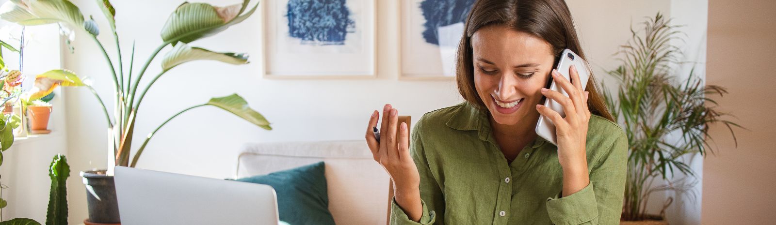 Woman talking on her phone